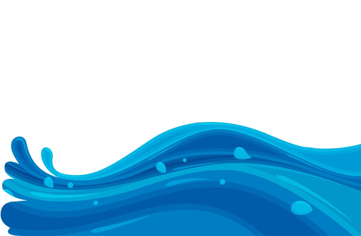 Water wave bottom banner